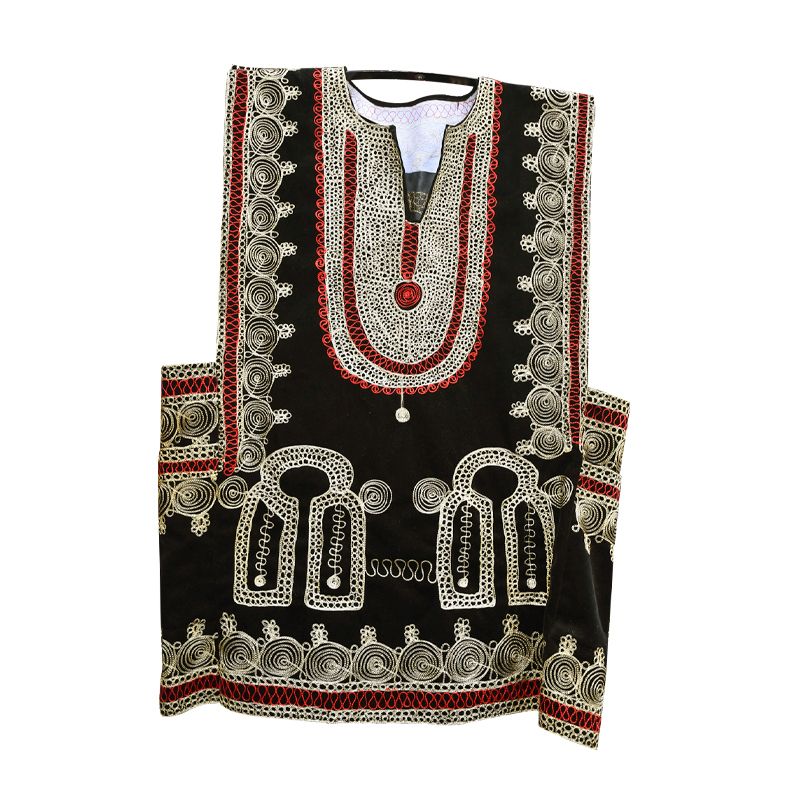 Demi Gang traditionnel brodé courte manche - (Prix en fcfa) | Glotelho Cameroun