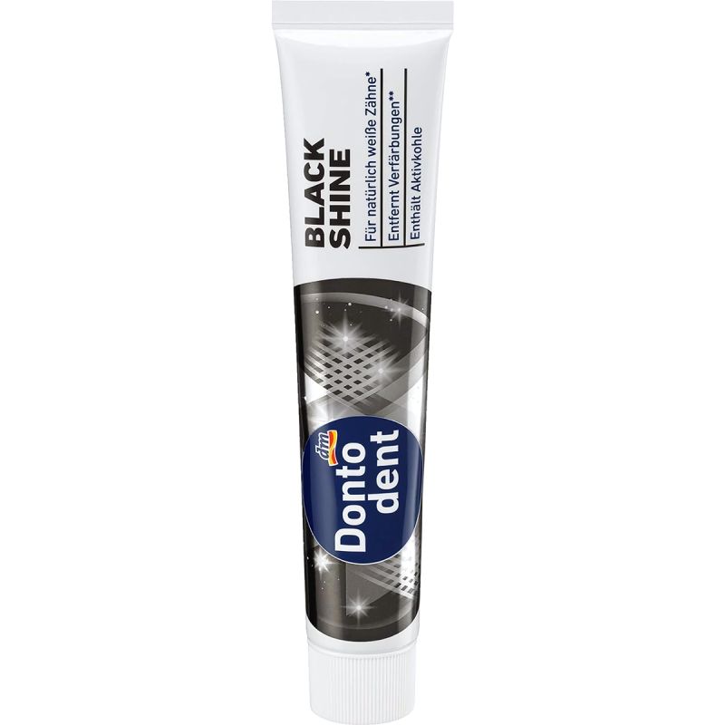 Dentifrice Dontodent Black Shine au Charbon - 75 ml 