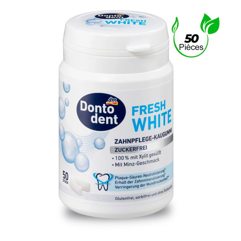 Dontodent Chewing-gum mentholé poivré avec xylitol 50 pièces - prix Cameroun
