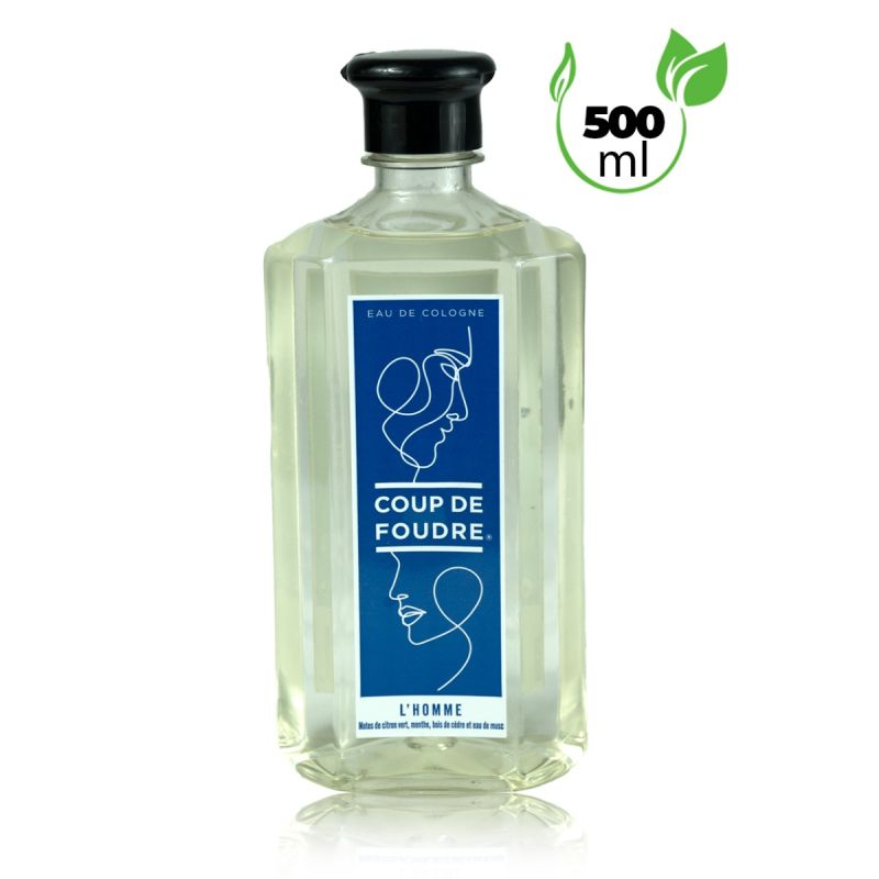 Eau de Cologne - Coup de Foudre - L'Homme - 500 ml disponible sur Glotelho Cameroun
