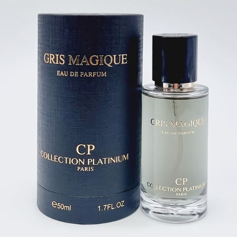 Eau de Parfum Gris Magique - Collection Platinium - Parfum Floral Mixte - 50ml
