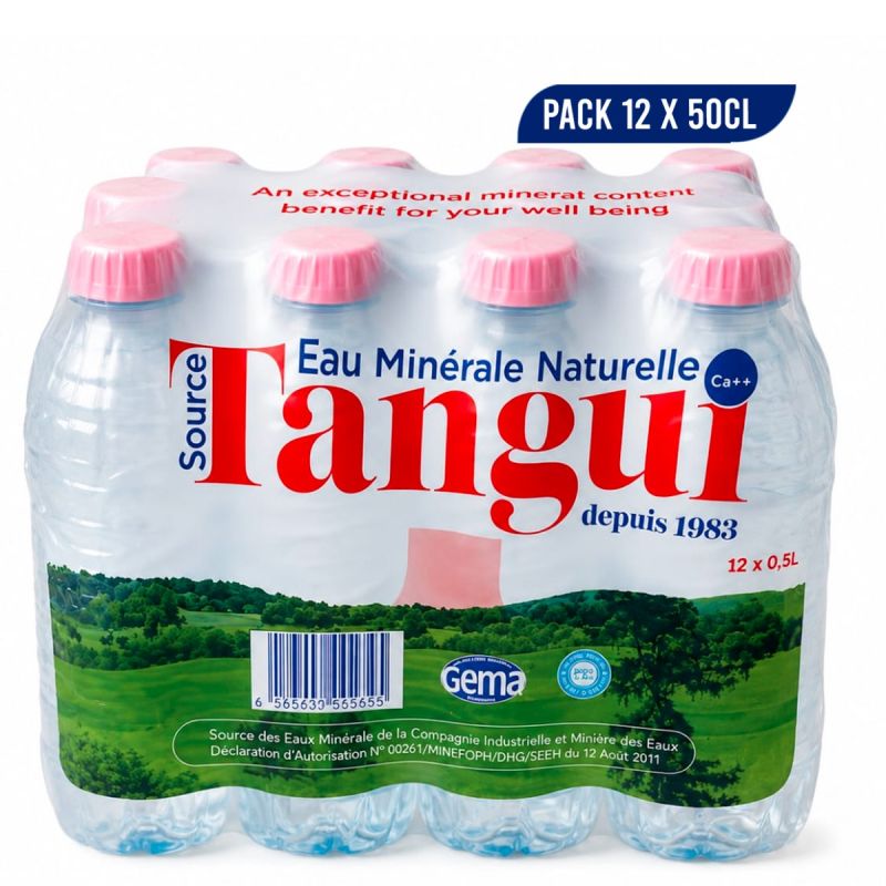 Eau Minérale – Source Tangui – Pack 12 x 50cl
