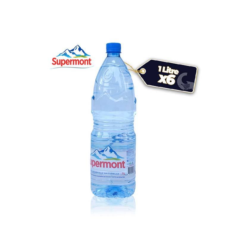 Pack d'eau Mineral - Supermont - 6*1L - (Prix en fcfa) | Glotelho Cameroun