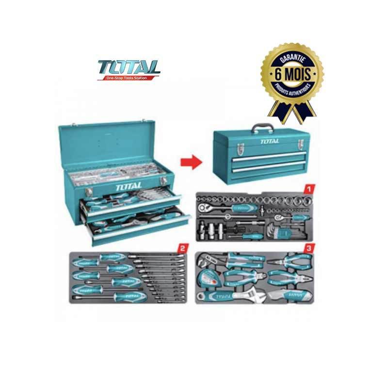Ensemble de coffre à outils 97 pièces - TOTAL THPTCS70971 - (118050) | Glotelho Cameroun