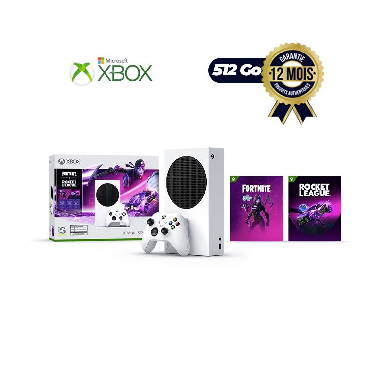 Ensemble Xbox Série S S512GB SSD NVMe - Fortnite et  Rocket League | Glotelho Cameroun