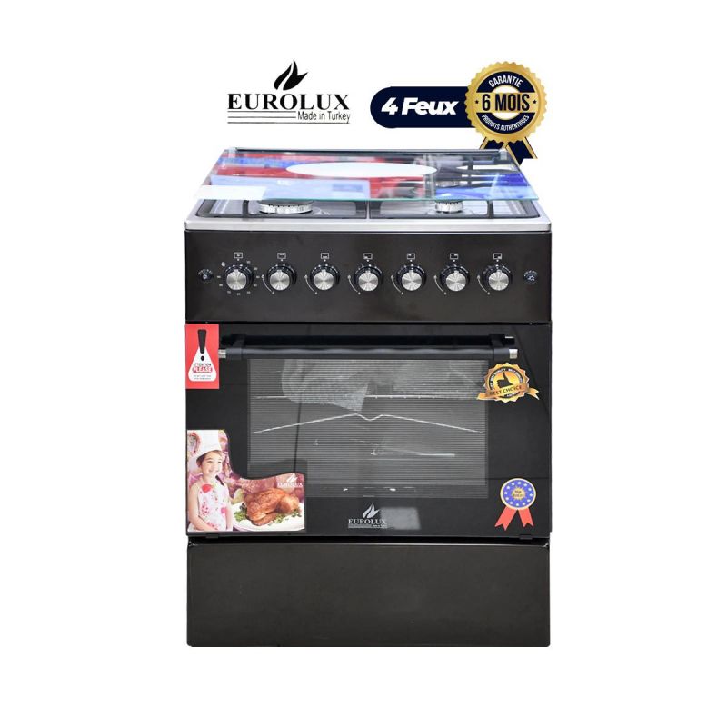 Cuisinière EUROLUX - EUR.TRENDY - 4 Foyers 60 60 - Garantie 6 Mois  | Glotelho Cameroun