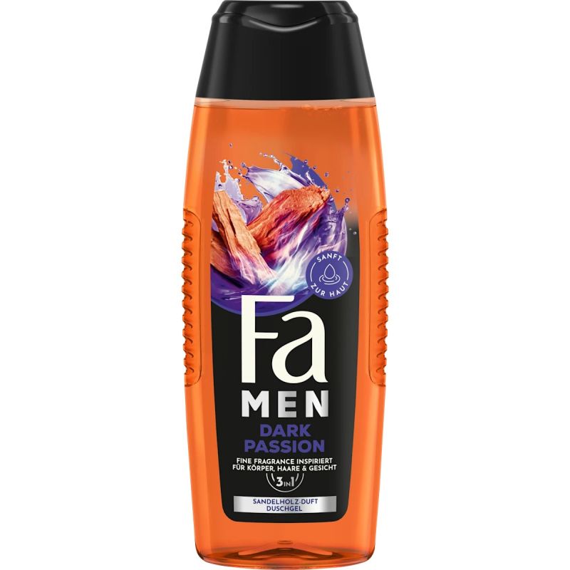 Fa Men Dark Passion - Gel Douche Homme 3en1 (Corps, Cheveux et Visage) - 250 ml - prix Cameroun.