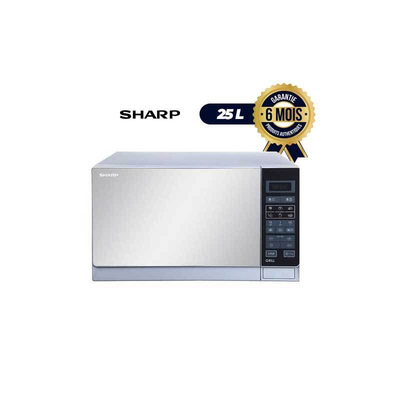 Four à Micro-ondes - Sharp R-75 -  25 Litres - 1000W - Inox|Glotelho
