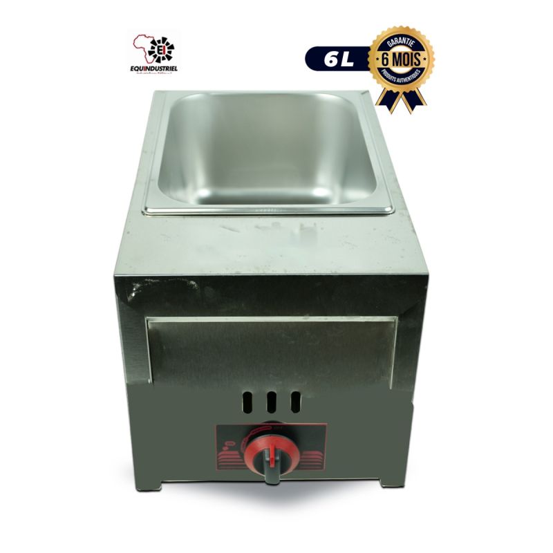 Friteuse à gaz 6 Litres - GH71 - Contrôle d'admission de gaz à 1 quadrant - Acier inoxydable - Garantie 3 mois