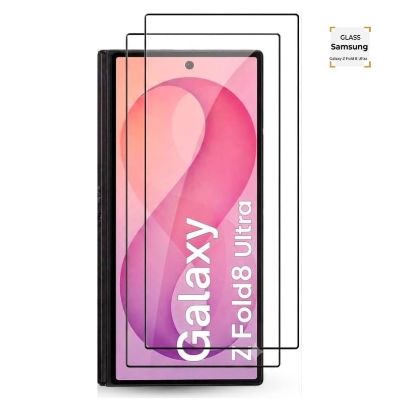 Vitre de protection face avant - Glass de Protection cassable pour Samsung Galaxy Z Fold 8 Ultra - Verre trempé -Couverture intégrale - Dureté 9H