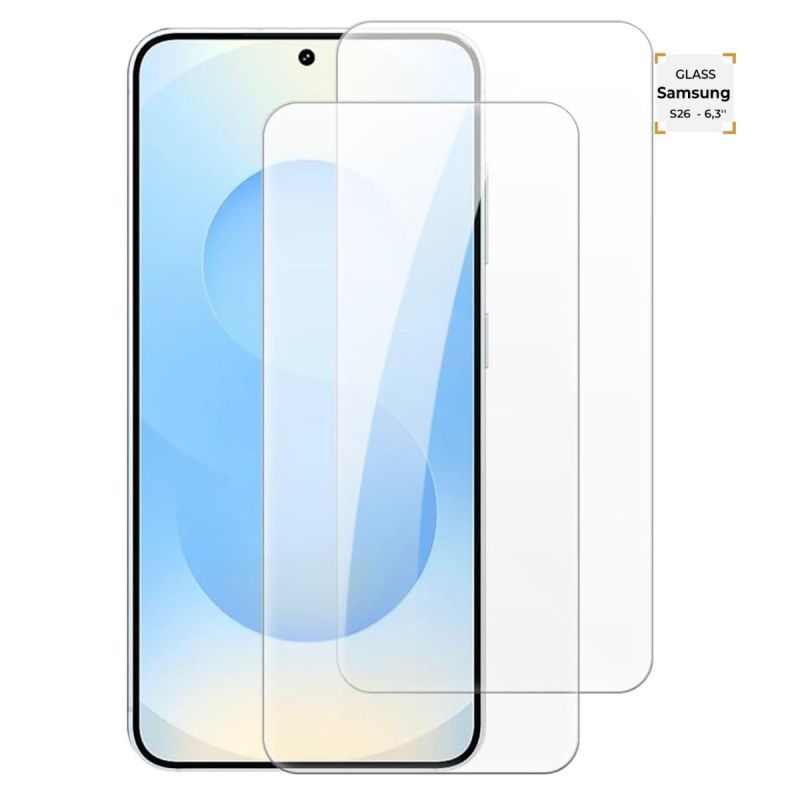 Glass de protection en verre trempé pour Samsung Galaxy S26 - Écran 6,3'' - Ultra Résistant