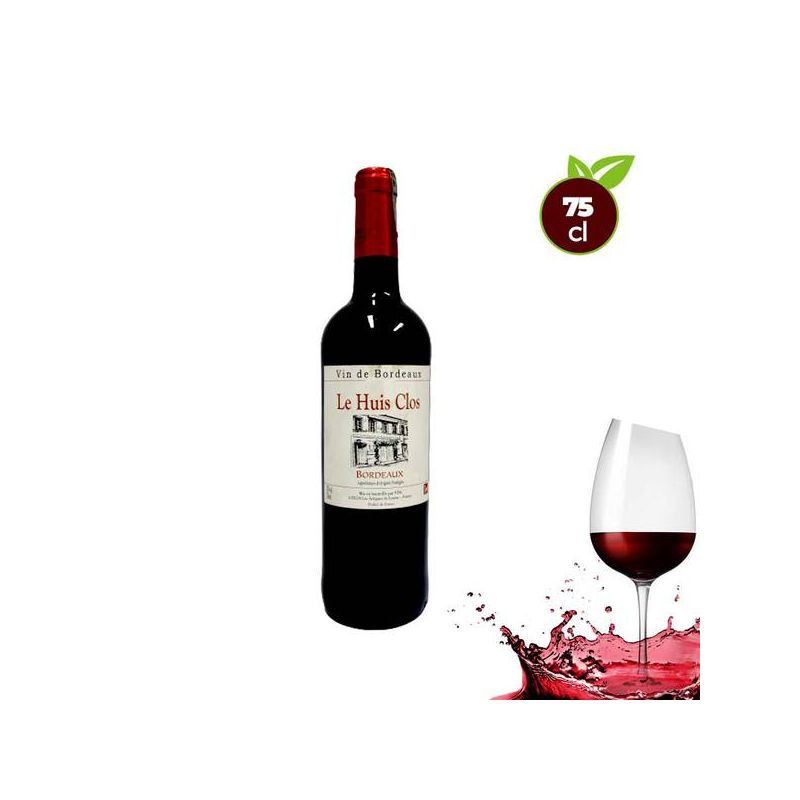 Vin rouge Le Huis Clos bordeaux - Alcool 13% - 75cl  | Glotelho Cameroun
