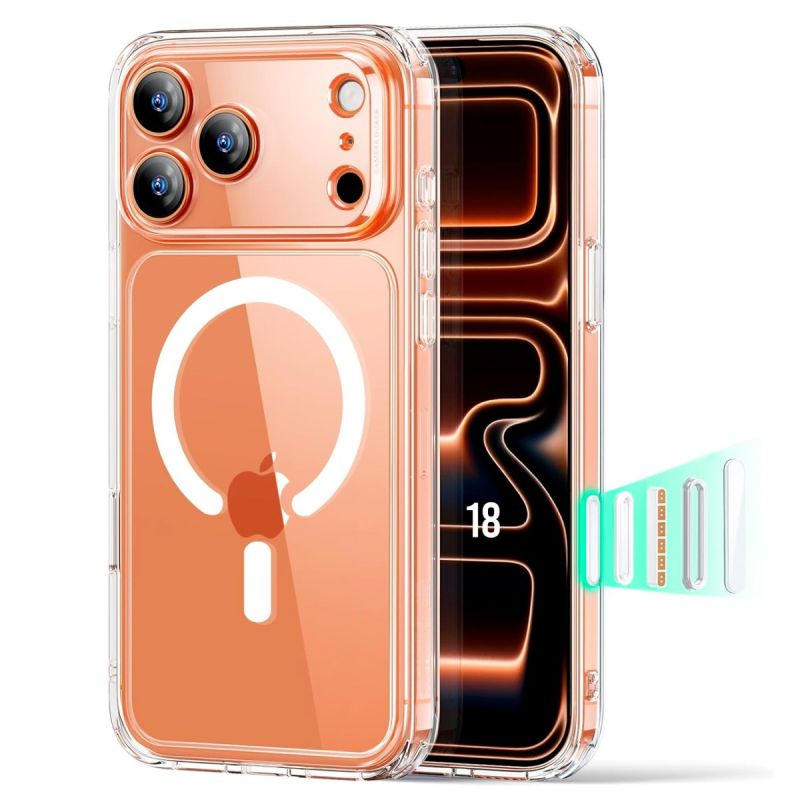 Pochette transparente compatible Magsafe pour iPhone 17 Pro