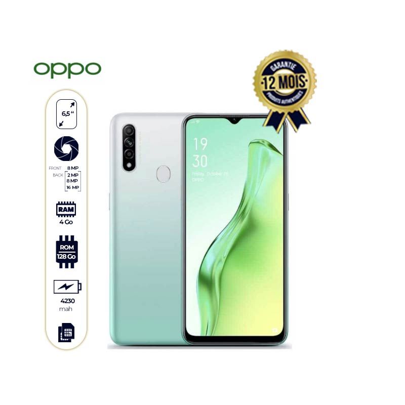 Oppo A31 - Smartphone - 128Go/4Go RAM - 12MP - 4230mAh - 6,5