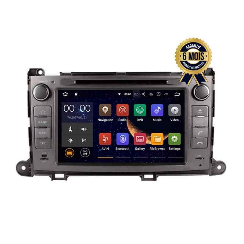 Lecteur  Android GPS  - pour Toyota Senna 2011-2018,  Bluetooth Haut-Parleur FM et USB