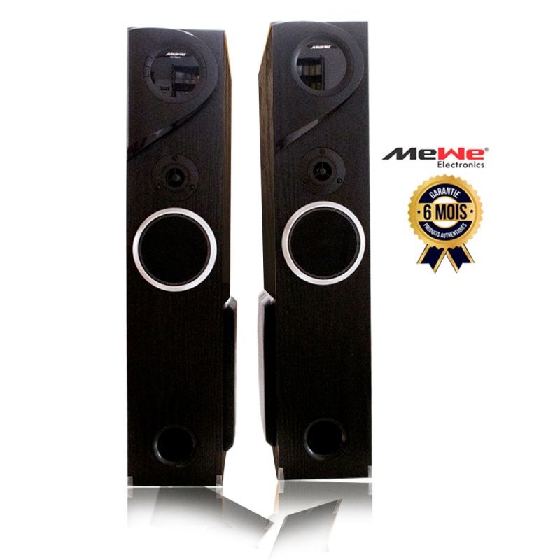 Haut-parleur double sur pied - MEWE en vente au meilleur prix sur Glotelho