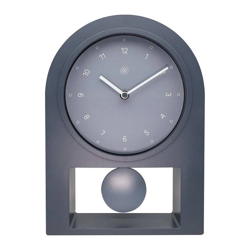 Horloge de table NeXtime - 30 x 20 cm - Plastique,  gris ou bleu, Swing Table (pendule décoratif) prix Cameroun.