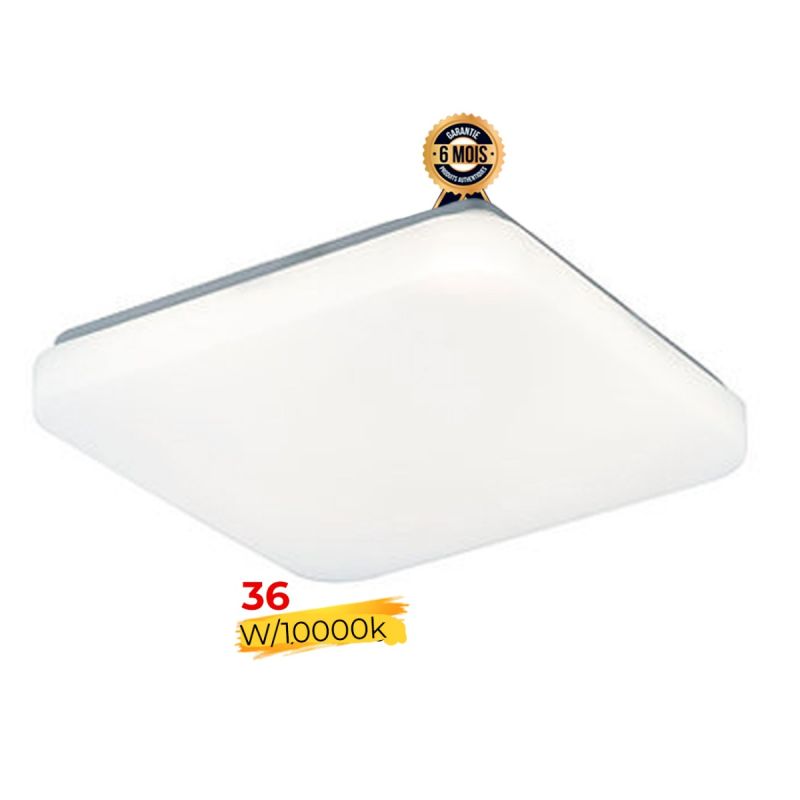 Hublot LED Carré 36W Prix en fcfa - MEWE MWLED-PNL3602SQ - Lumière blanche - 6 Mois | Glotelho Cameroun