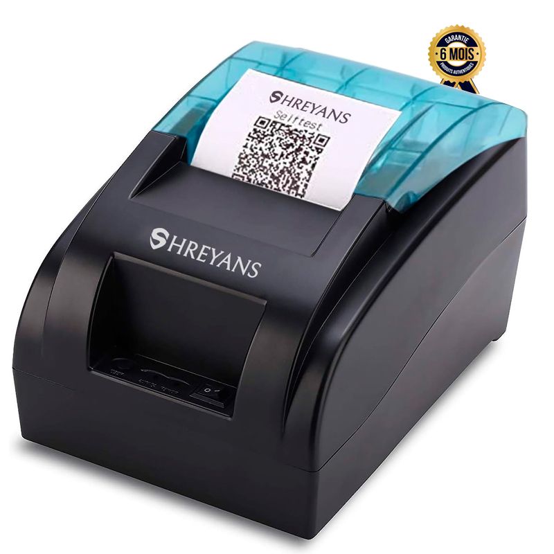 Imprimante de reçus thermique Prix en fcfa directe USB + Bluetooth - Shreyans 58 mm| Glotelho Cameroun