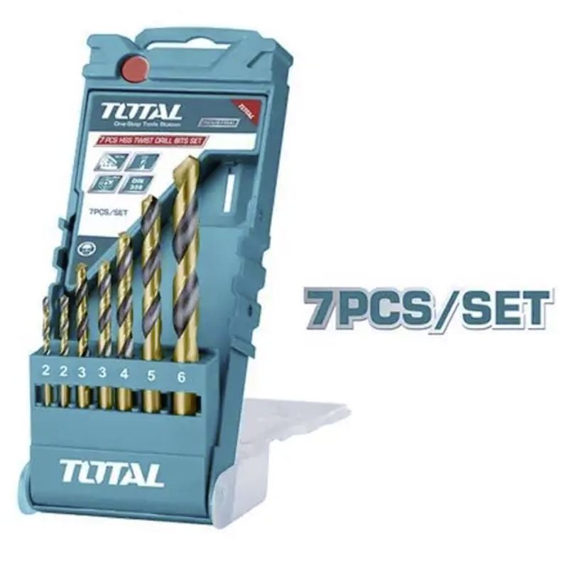 Jeu de 7 mèches à métal - Total TACSD0075 - Lot de 2 | Glotelho Cameroun