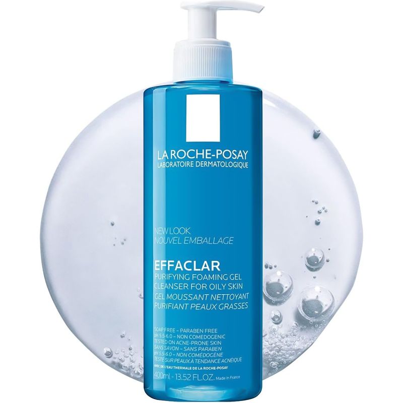 La Roche-Posay Effaclar - Gel moussant - Peaux grasses et sensibles - 400 ml