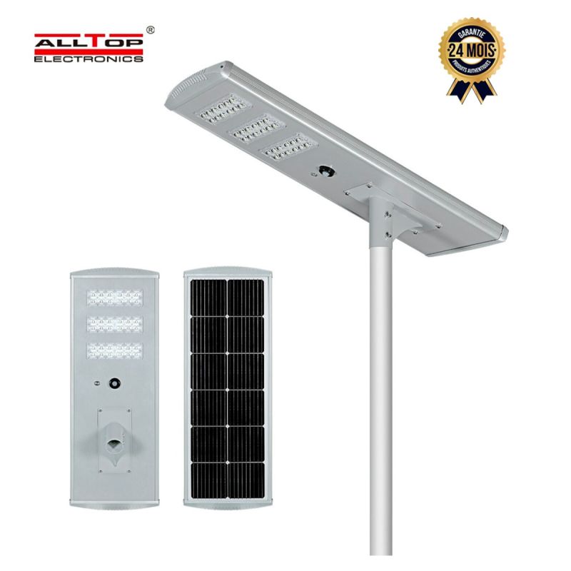 Lampadaire Solaire 90W Prix en fcfa - ALLTOP ATP-420 - Détection de Mouvement - 24 Mois | Glotelho Cameroun