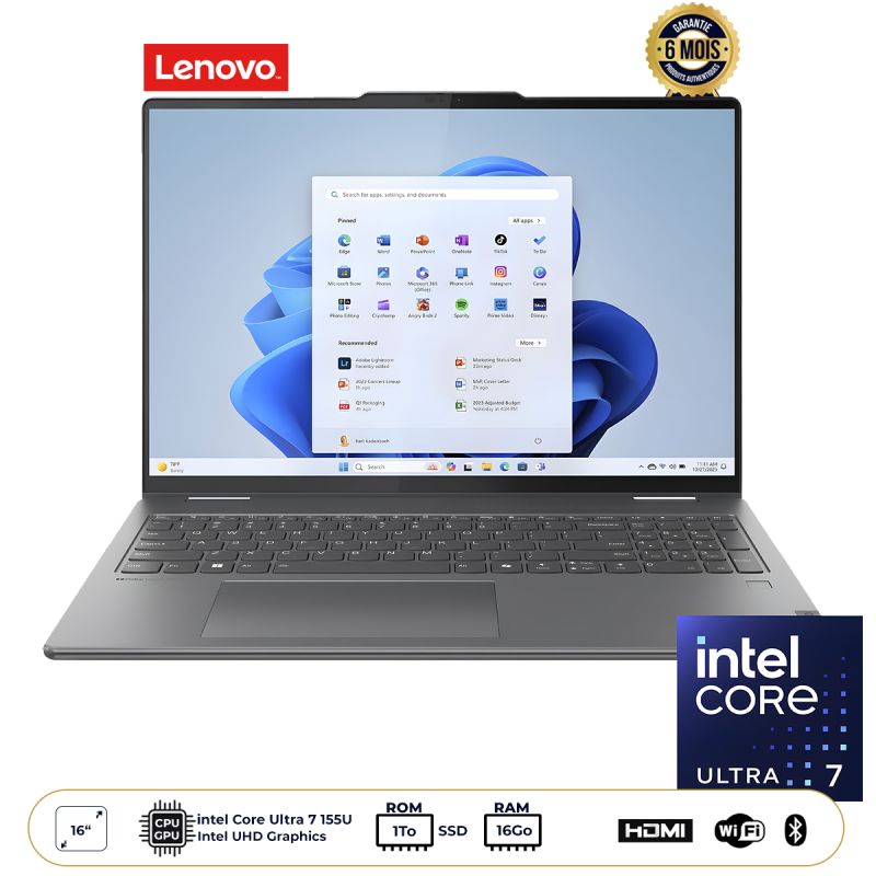 Lenovo Yoga 7i 2-en-1 au prix Cameroun