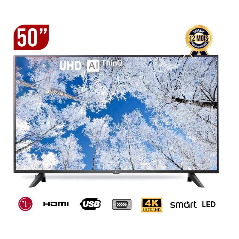 LG TV 50 pouces Smart - 50UQ70006LB - UHD - Active 4K - Smart ThinQ AI - (Prix en fcfa) | Glotelho Cameroun