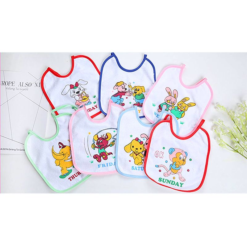 Lot de 7 bavoirs pour bébé 