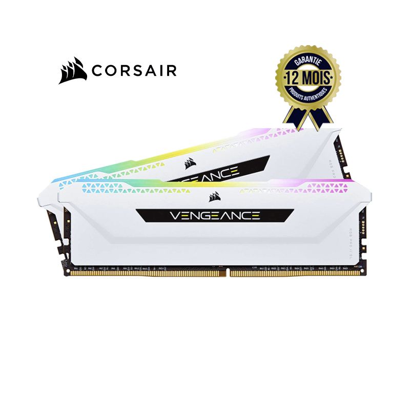Mémoire RAM  Corsair Vengeance RGB Pro SL 32GB (2x16GB) DDR4 3a600Mhz - 12 Mois | Glotelho Cameroun