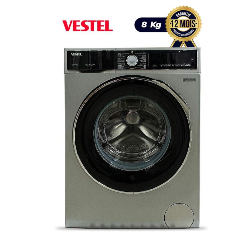 Machine à Laver Automatique  8Kg - Gris en vente au meilleur prix Cameroun
