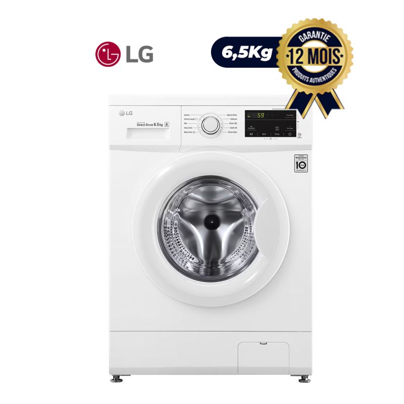 Machine à Laver - LG - 6.5 Kg - FH2J3WDNP0 - Inverter Direct Drive +++ | Glotelho Cameroun