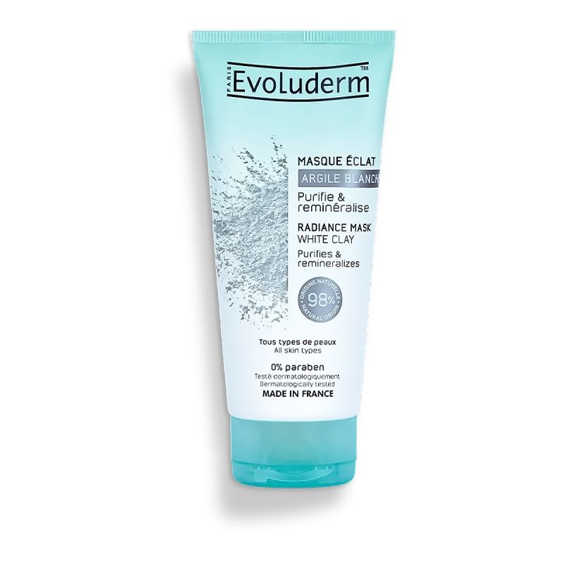 Masque visage argile blanche Evoluderm au prix Cameroun