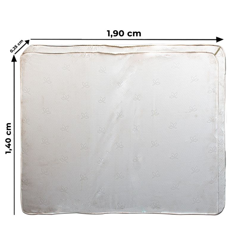 Matelas Orthopédique RIYANA - Très Confortable - 140x190x25 cm - Bleu Ciel  | Glotelho Cameroun