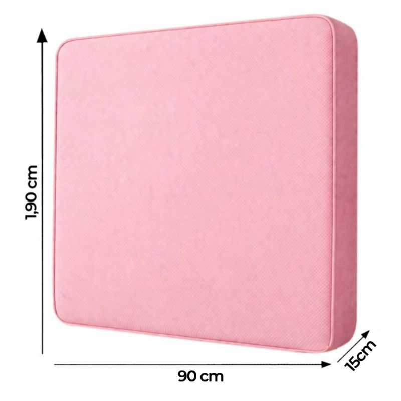 Matelas Ordinaire LUNA- 1 place - 90x190x15 cm - Très Confortable - Multicolore