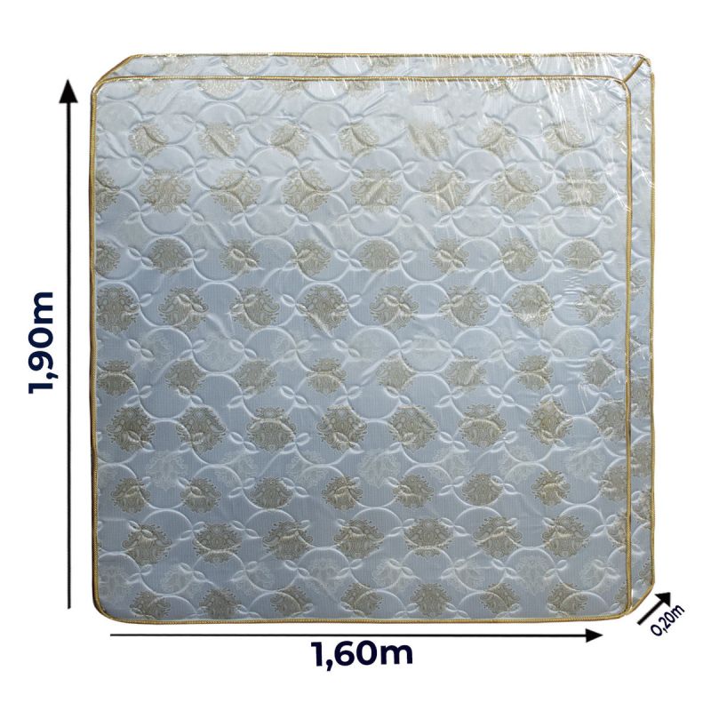 Matelas Orthopédique RIYANA - Très Confortable - 160x190x20 cm - Bleu Ciel | Glotelho Cameroun