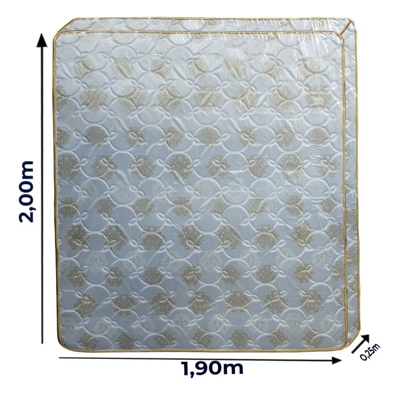 Matelas Orthopédique RIYANA - Très Confortable - 200x190x25 cm - Bleu Ciel | Glotelho Cameroun