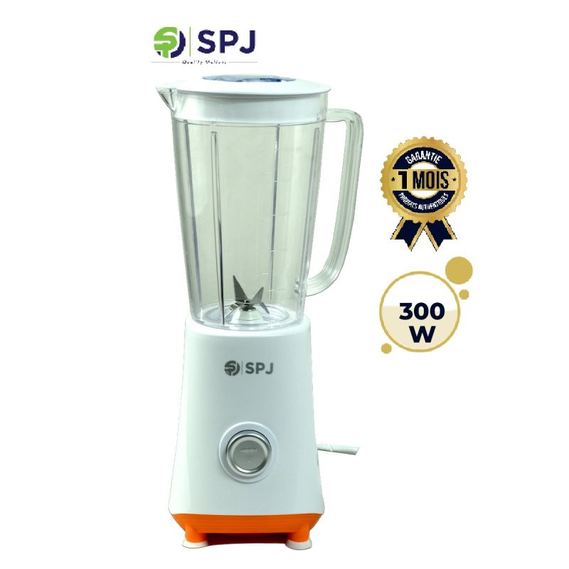 Mini Blender Smoothie & Jus SPJ – 1L – 300W, blanc, garantie 1 mois, au meilleur prix sur Glotelho Cameroun. 