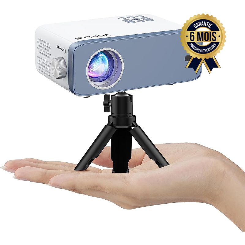 Mini Projecteur Vidéo VOPLLS - ​​1080P Full HD - Zoom 50% | Glotelho Cameroun