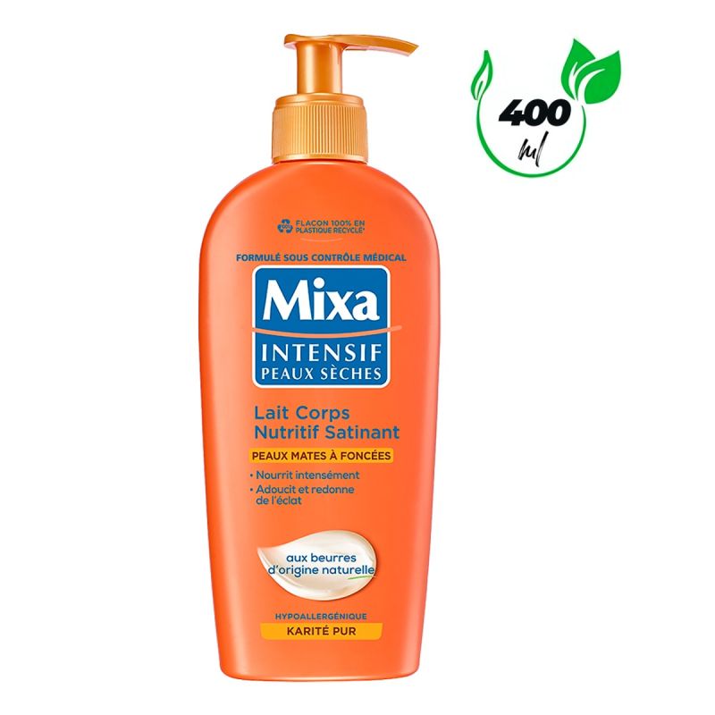 Mixa Intensif peaux sèches Lait Corps Nutritif Satinant 400 ml - prix Cameroun