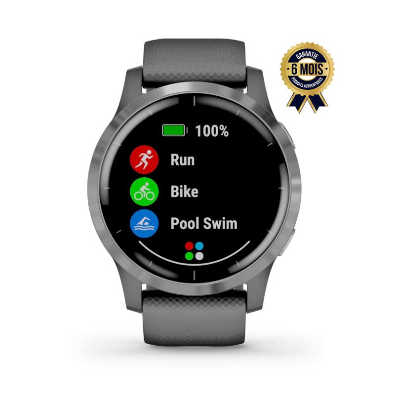 Montre intelligente Garmin vivoactive 4 avec GPS - Jusqu-à 08 jours d'autonomie | Glotelho Cameroun