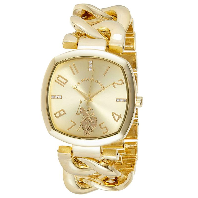  Montre à quartz U.S. POLO ASSN Pour femme - Affichage analogique et bracelet plaqué  | Glotelho Cameroun