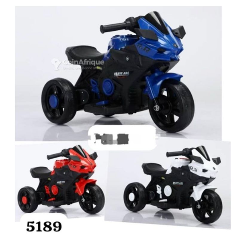 Moto Rechargeable pour Enfants - Style Vintage - Batterie Rechargeable - 6 Kg