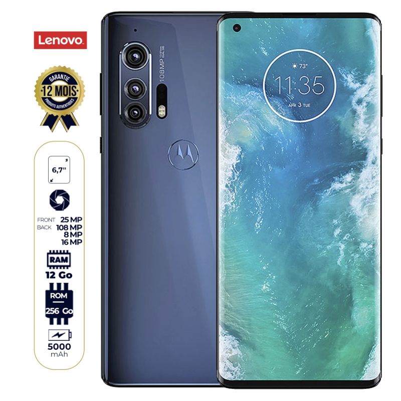 Motorola Edge Plus - 5G - 6.7 pouces - 256Go/12Go Ram - 108+8+16MP ToF 3D 4K/25MP - 5000mAh - Garantie 12mois ( Livraison 2 - 5 jours ) | Glotelho Cameroun