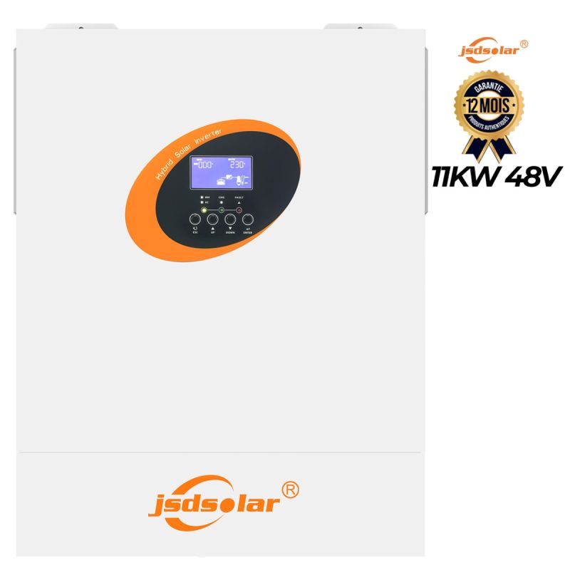 Onduleur solaire hybride – JSDSOLAR – J11000H – 11 KW – 48 V – USB/RS485/CAN – Charge solaire 160 A – Garantie 12 mois