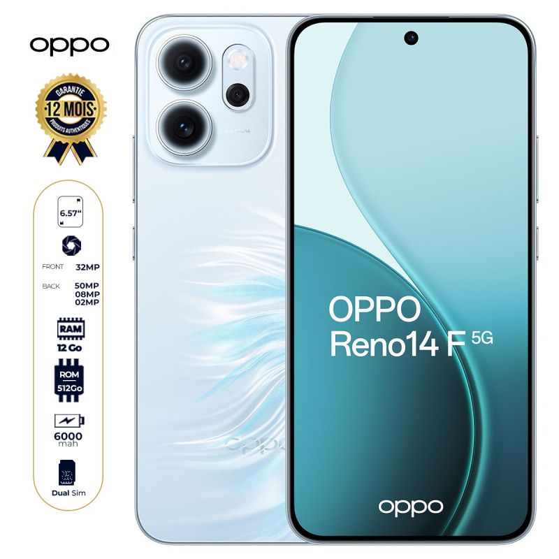 Oppo Reno14 F 5G prix Cameroun