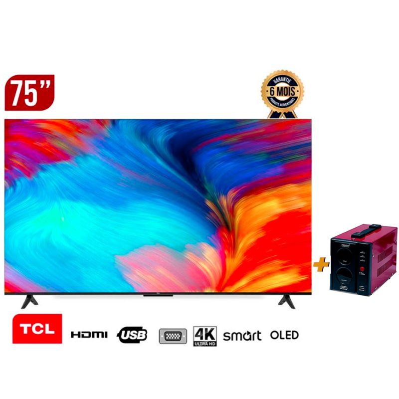 Pack Smart TV - TCL - 75P755 - 75" 4K