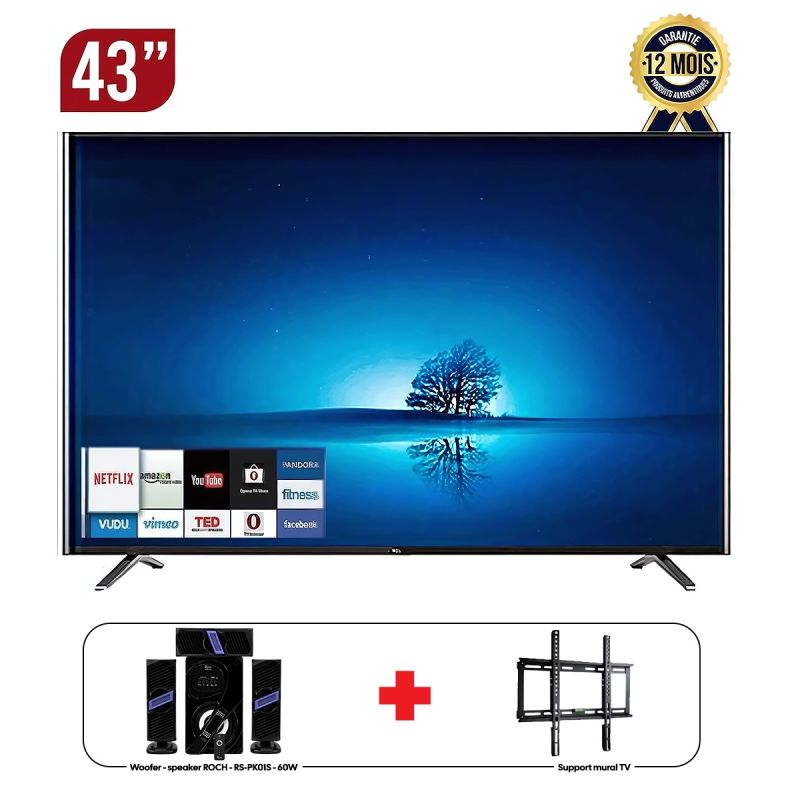 Pack Home Cinéma Roch - Smart TV 43