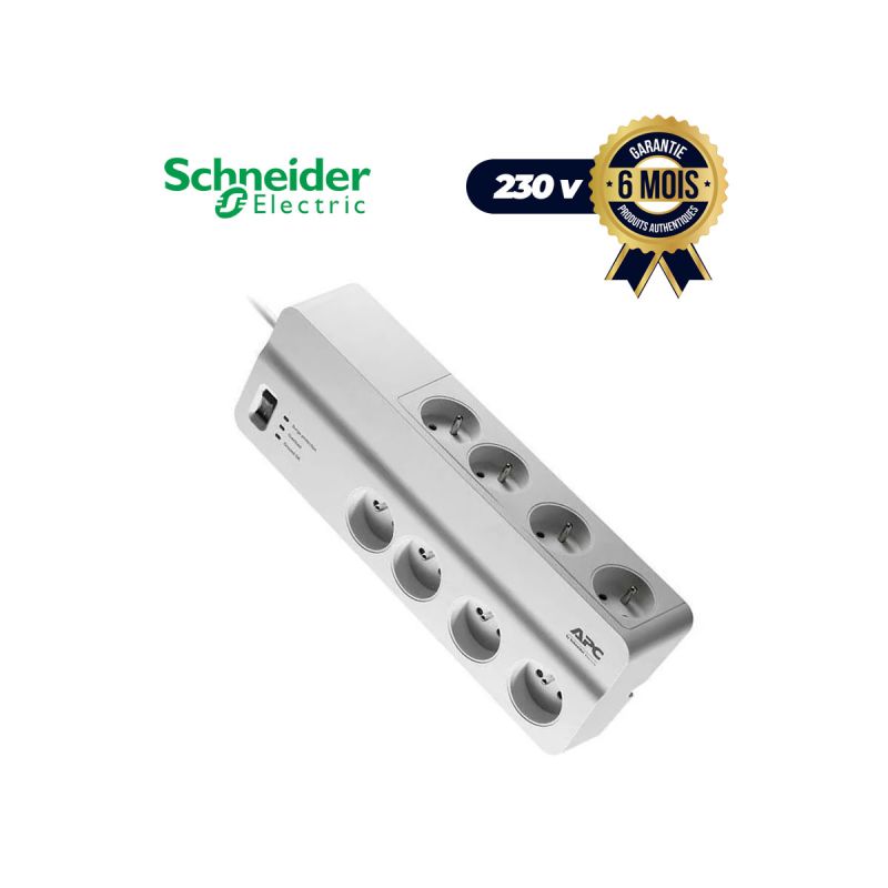 Prises APC Essential - SurgeArrest - 8 prises - 230V Allemagne (Prix en fcfa) | Glotelho Cameroun