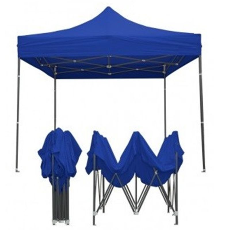 Pavillon Pliant 3×3 m – Tonnelle Pop-Up – Structure en Acier – Toile imperméable Bleu